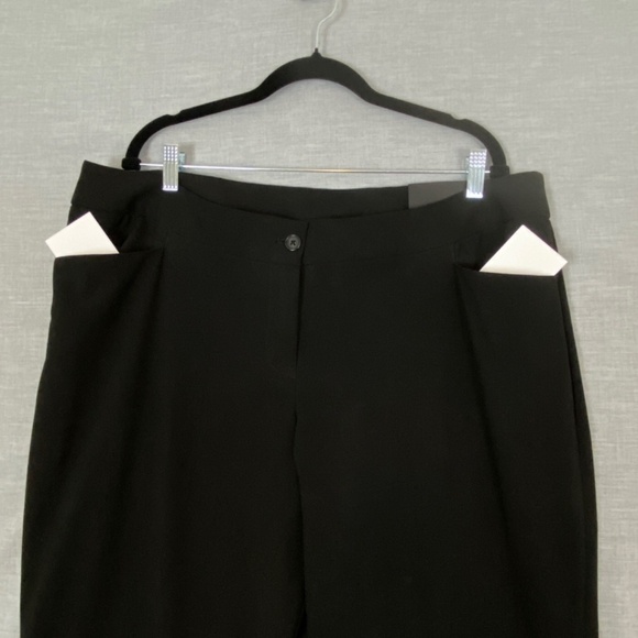 Lane Bryant Pants NEW Womens 18T Black Classic Trousers Tailored Stretch Pockets - Picture 4 of 14